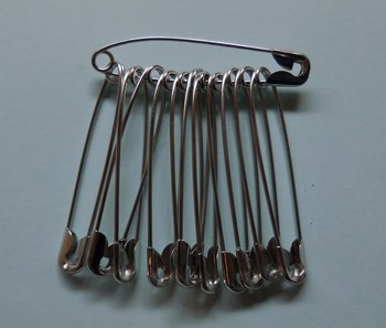 Safetypins Nickelfree 60mm (1.200 pcs), Silver